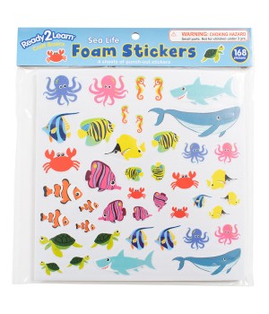 Foam Stickers, Sea Life, Pack of 168