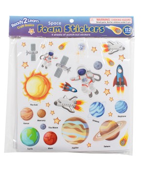 Foam Stickers, Space, Pack of 152