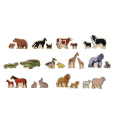 Animal Families Matching Game - Set of 24 - Ages 12m+