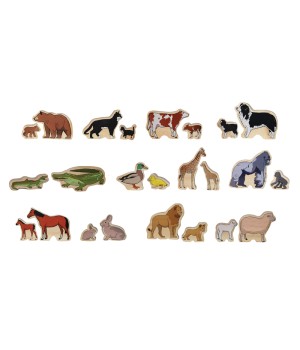 Animal Families Matching Game - Set of 24 - Ages 12m+