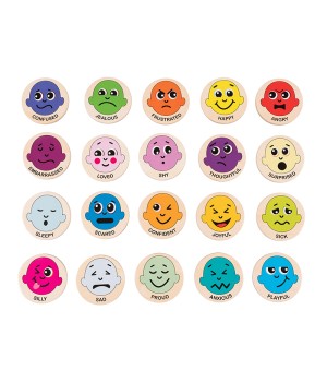 Emotions Wooden Magnets
