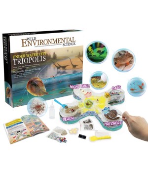 Under Water City Triopolis - Science Kit for Ages 8+ - Hatch Triassic Dinosaur Living Fossils - Eggs and Tank Included