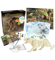 Extreme Big Cats of the World - For Ages 6+ - Create and Customize Models and Dioramas - Study the Most Extreme Animals