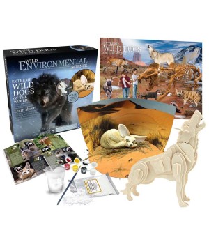 Extreme Wild Dogs of the World - For Ages 6+ - Create and Customize Models and Dioramas - Study the Most Extreme Animals