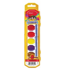 8CT WASHABLE WATERCOLORS PEGGABLE