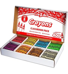 Crayon Class Pack, 8 Color, 400 Count Box