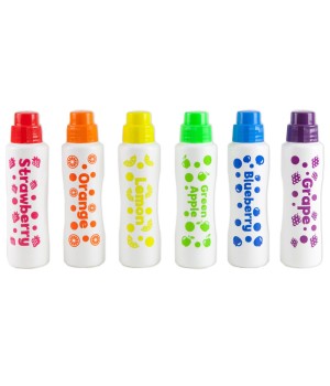 Scented Juicy Fruit Dot Markers, Pack of 6