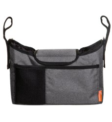 Strollerbuddy® On-the-Go-Bag Stroller Organizer, Grey Denim