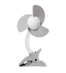 GREY & WHT FAN EZY FIT CLIP ON
