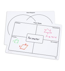 Frayer Model & Venn Diagram Write-On/Wipe-Off Mats, Set of 10