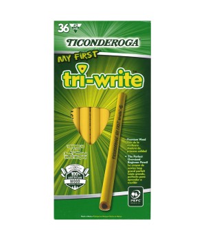 My First® Tri-Write Primary Size No. 2 Pencils without Eraser, Box of 36