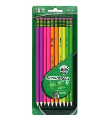 Premium Neon Wood Pencils, Pack of 10