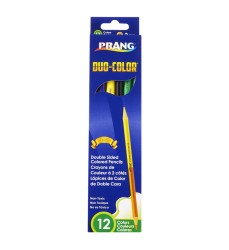 Duo Colored Pencils, 12 Color Set