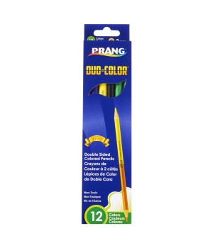 Duo Colored Pencils, 12 Color Set