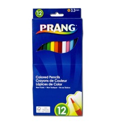 Thick Core Colored Pencils, Assorted Colors, 3.3 mm core, 12 Count