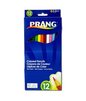 Thick Core Colored Pencils, Assorted Colors, 3.3 mm core, 12 Count