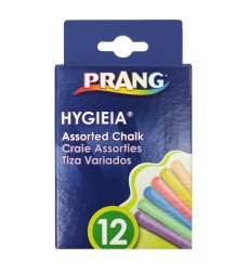 Hygieia® Dustless Board Chalk, Assorted Colors, Pack of 12