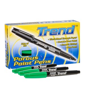 Trend Porous Point Pens, 12 Count, Green