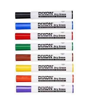 Dry Erase Markers Wedge Tip, 8 Color Set