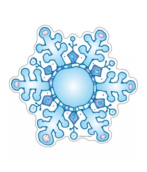 Snowflakes DJ Inkers Cut-Outs, 36 Pieces