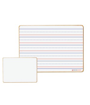 Double-sided Magnetic Dry-Erase Lined/Blank Board