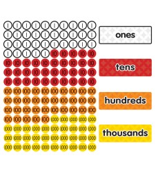 Magnetic Place Value Disks & Headings: Grades 1-3