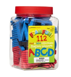 Foam Fun Uppercase Red & Blue Magnet Letters, Set of 112