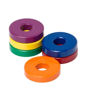 Ceramic Ring Magnets, 1 1/8", Pack of 6