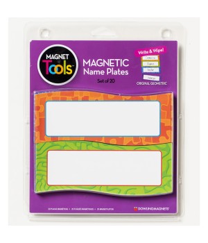 Magnetic Name Plates, Pack of 20