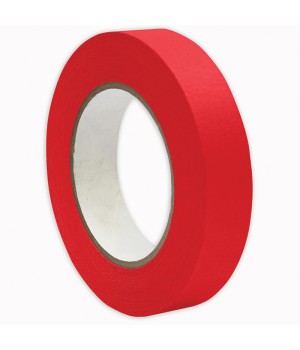 Premium Grade Masking Tape, 1" x 55 yds, Red