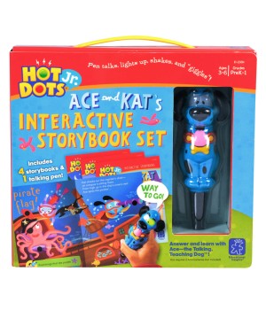 Hot Dots® Jr. Interactive Storybooks, 4-Book Set plus "Ace" Pen