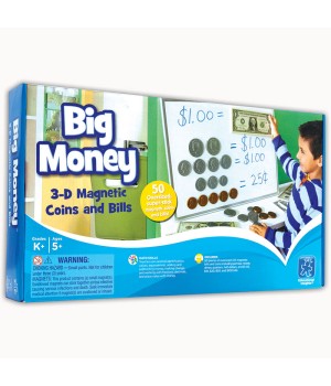 Big Money Magnetic Coins & Bills, Pack of 50