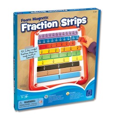 Foam Magnetic Fraction Strips, 51 Pieces