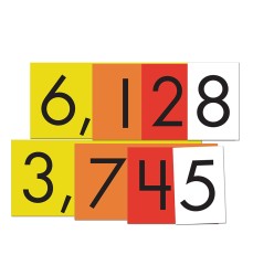 4-Value Whole Numbers Place Value Cards Set, 40 Cards
