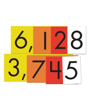 4-Value Whole Numbers Place Value Cards Set, 40 Cards