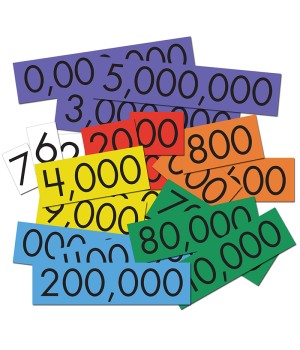 7-Value Whole Numbers Place Value Cards Set, 70 Cards