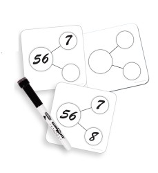 Write-On/Wipe-Off Number-Bonds Cards, Pack of 30