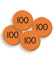 100 Hundreds Place Value Discs Set