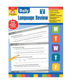 Daily Language Review Teacher's Edition Book, Grade 8