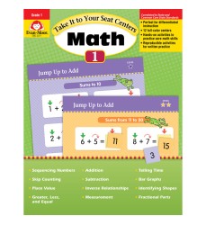 Take It to Your Seat Math Centers Book, Grade 1