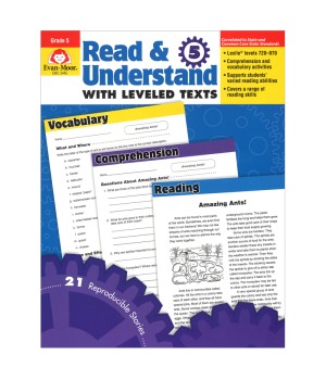 Read and Understand with Leveled Text Book, Grade 5