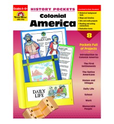 History Pockets, Colonial America, Teacher Reproducibles, Grades 4-6