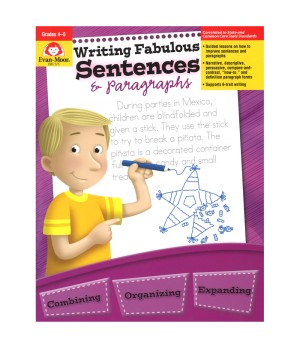 Writing Fabulous Sentences & Paragraphs, Grades 4-6, Teacher Reproducibles, Print