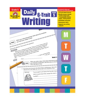 Daily 6-Trait Writing Book, Grade 5