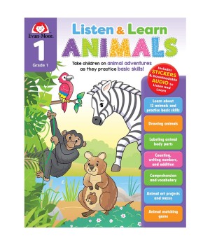 Listen and Learn Animals, Grade 1