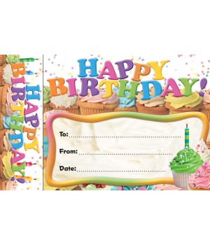 Happy Birthday Cupcakes Bookmark