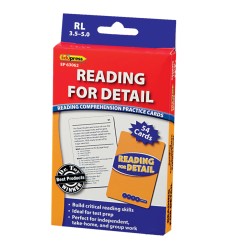 Reading for Detail Practice Cards Blue Level, Levels 3.5-5.0