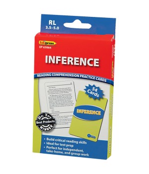 Reading Comprehension Practice Cards, Inference (RL 3.5-5.0)