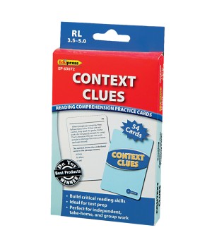 Context Clues Practice Cards, Levels 3.5-5.0