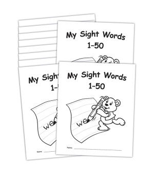 My Own Books: Sight Words 1-50, 10-Pack